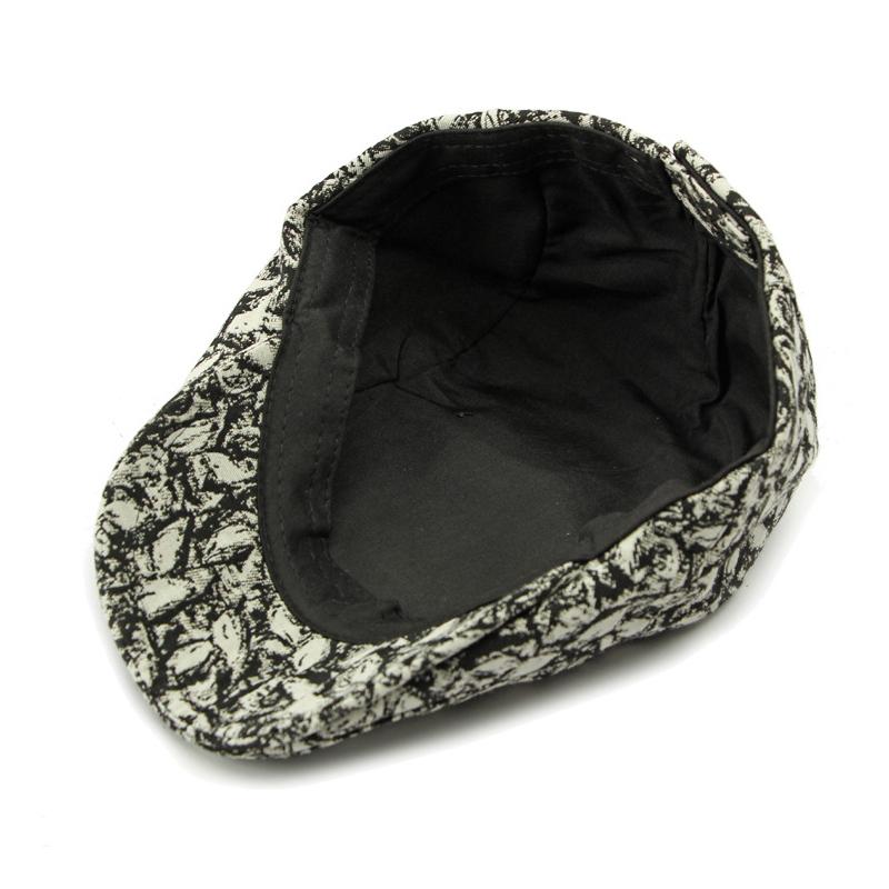 Men's Beret Women's British Retro Cap Forward Cap Peaked Cap