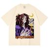 230 Gsm 100% Cotton Demon Slayer V105 Kokushibo Print Unisex Heavy Cotton T Shirt