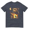 Pitbull Howling To The Moon Vintage Forest 90s Style TShirt