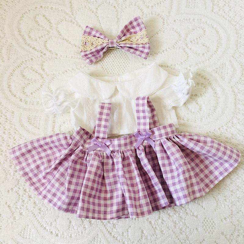 Medium 30cm Handmade Doll Clothes for Jointed Bear - S Size Belle Lulu Outfit Gift for Girls
