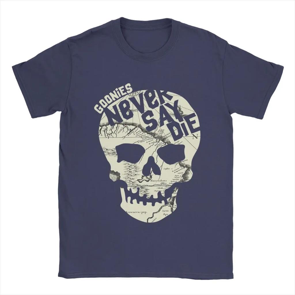 Goonies Never Say Die Men's T Shirts Fashion Tees Short Sleeve Crewneck T-Shirt Pure Cotton Summer Clothes