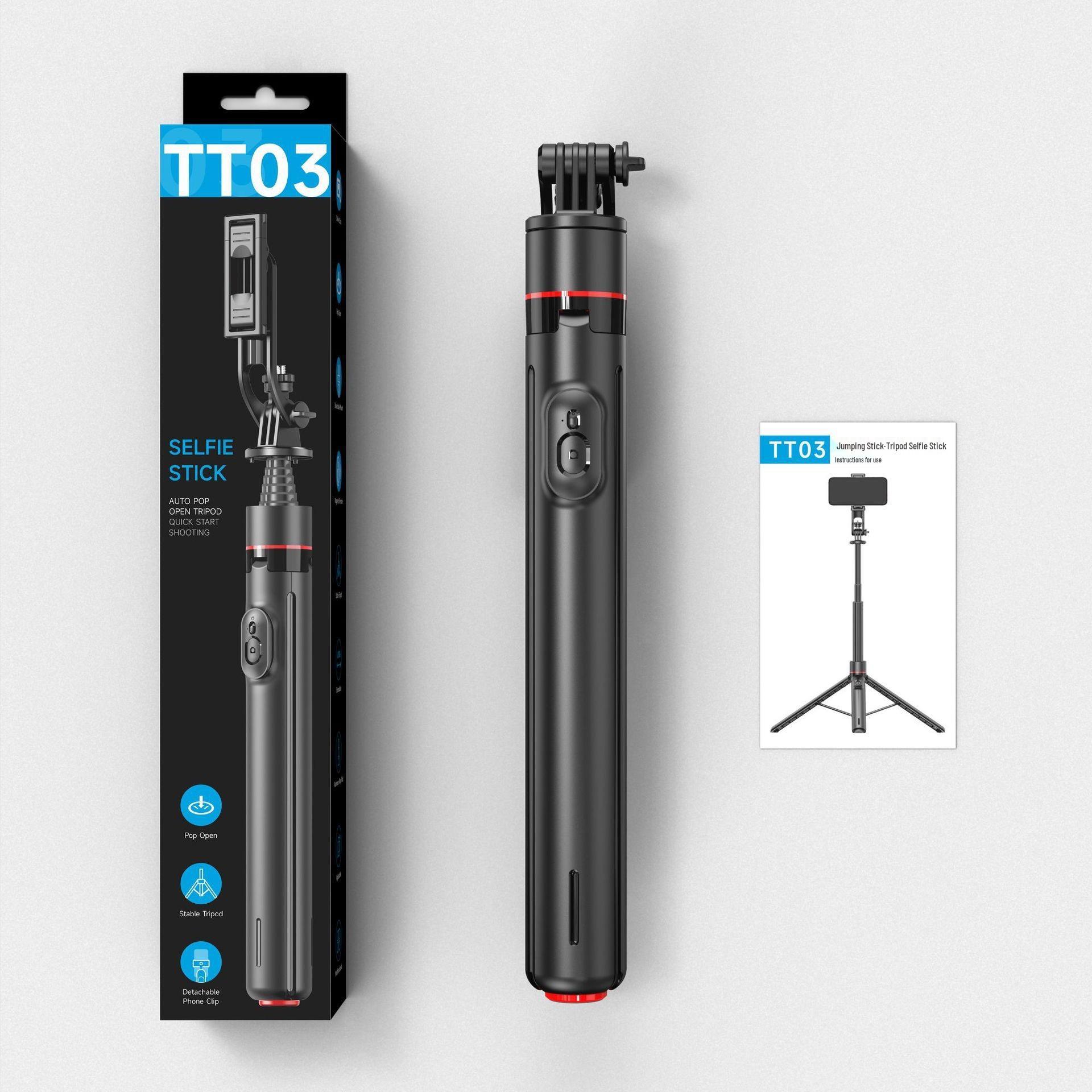TT03 Bounce Stick: Portable Floor-Standing Selfie Stick and Tripod for Live Broadcasts and Photography