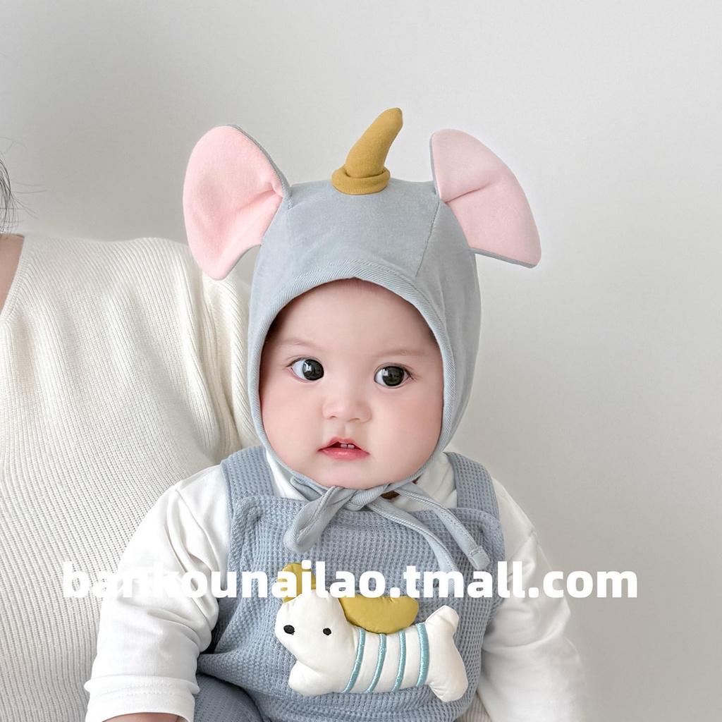 Newborn Elephant Ear Protection Hat - Cute, Windproof & Warm for Spring and Autumn