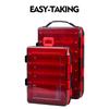 Double Lure Box Fishing Storage Box Portable Bait Fake Bait Accessory Box Mino Pencil Lure Bait Plastic Box