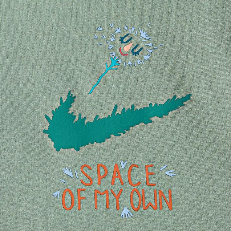 Nike Logo Print Stand Collar Sports Jacket Women Jackets Green DM7914-357