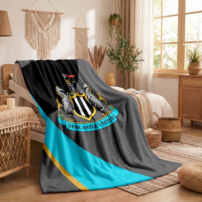 Coperta in Flanella con Stampa del Newcastle United Calcio Morbida Calda Coperta da Divano Letto per Casa Ufficio Camera da Letto