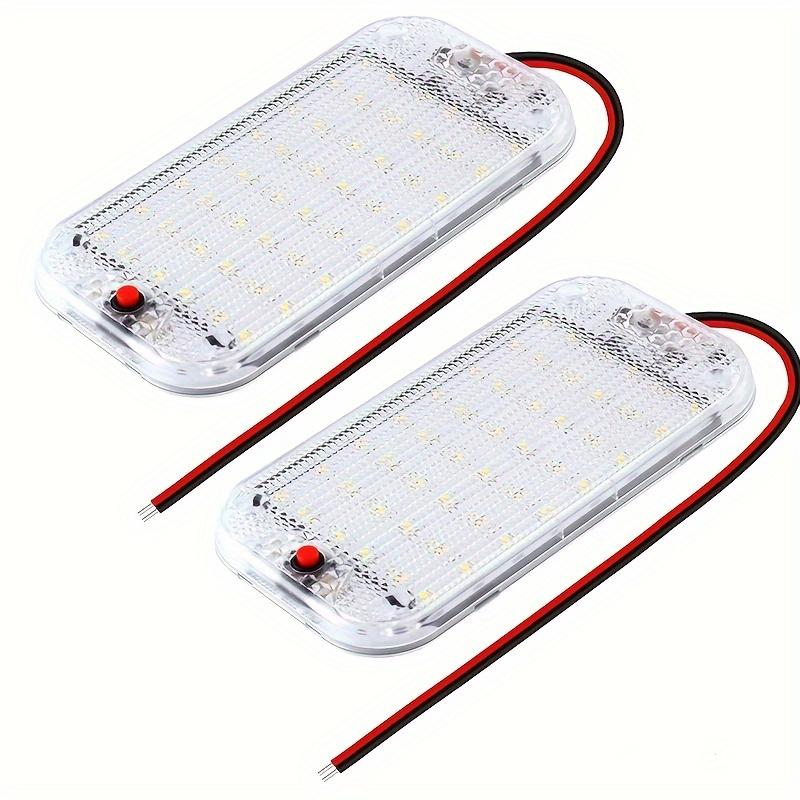 

LED Car Interior Light Panel Set with Switch, Slim Cabin Lamp for Multiple Install 2pcs