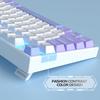 MageGee MK-Star Wired Mechanical Keyboard, Gaming, Pink, Purple, Red Switches (Purple White (Red Switches))