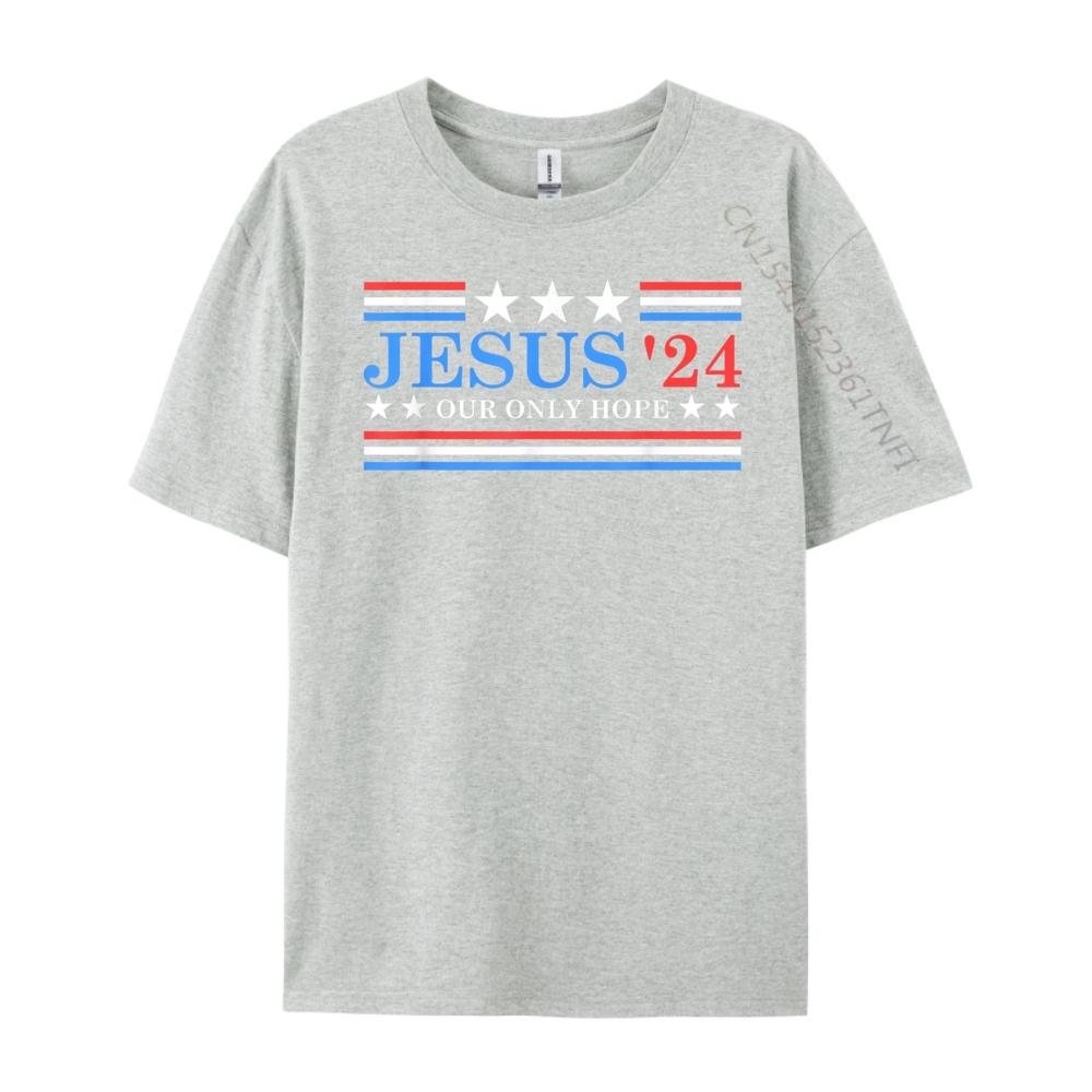 Jesus Christ 2025 President USA Election Political Parody Shirts Graphic Tee Harajuku Camisetas Hombre Happy New Years