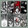 Japanese H-Horror Comic Tomie Phone Case For iPhone 15,14,13,12,11,Plus,Pro Max,XS,X,XR,SE,Mini,8,7 Soft Silicone Black Cover