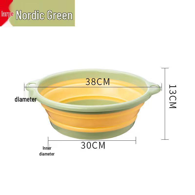Portable Folding Washbasin for Home, Dorm, and Travel - Large and Small Sizes Available