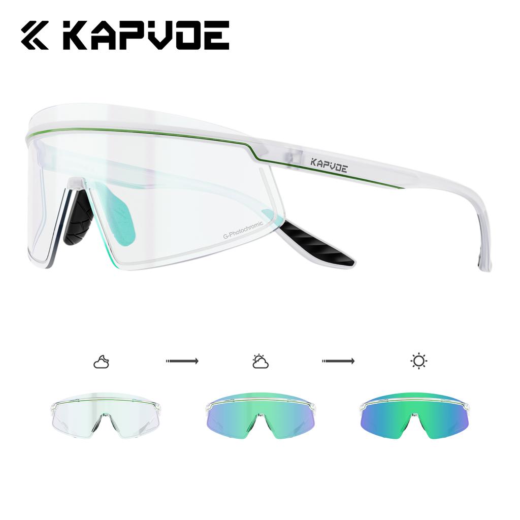 Kapvoe Sports Sunglasses Road Bike Mountain Bicycle Cycl Glasses Riding Goggle Sports Eyewear for Man Women Cycling Glasses
