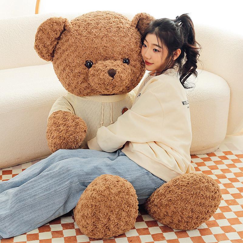 Hug Baby Big Bear Plush Toy Bear Doll Sweater Bear Cute Gift Girl Gift