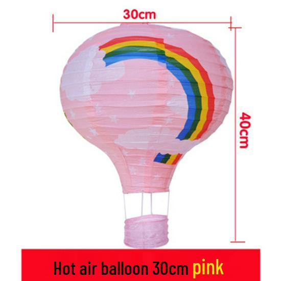 Back-to-School, Mid-Autumn Festival, National Day Hanging Hot Air Balloon Paper Lantern for Ceiling Decoration