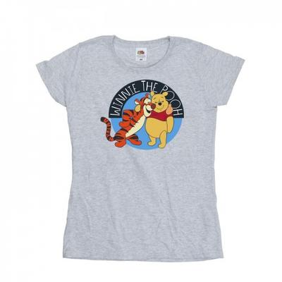 Camiseta feminina/senhora Winnie The Pooh com algodão Tigger