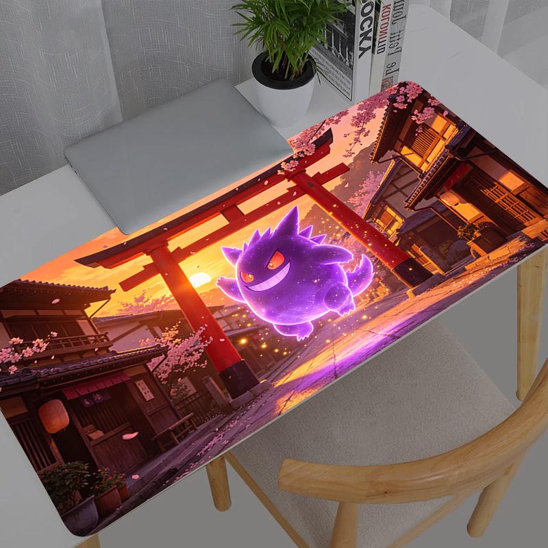 Large Esports Mouse Pad Smooth Flexible Pokemon Pikachu Gengar Rubber Gamer PC Computer Keyboard For CSGO Kawaii Mosuepad