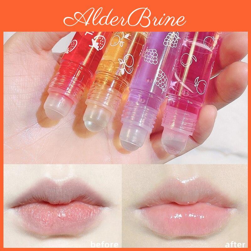Balm Lip Rollon Lip Fruity Makeup Primer Moisturizing Transparent Lip Oil Long Lasting Hydrating Lip Gloss