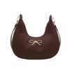 Temperament versatile women's bag fashion bow underarm bag niche design shoulder messenger bag