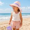 Mesh Breathable Bucket Hat Large Brim Baby Shawl Hat New Baby Sun Hat  Kids