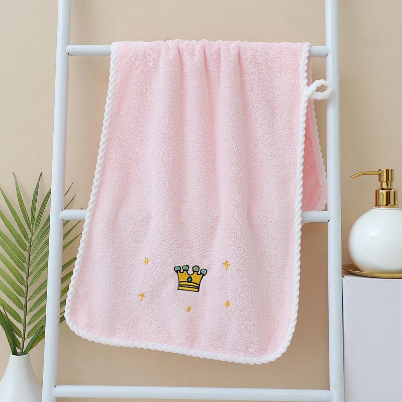 

Утолщенные впитывающие взрослые вышитые полотенца для пар и детей 35*75cm