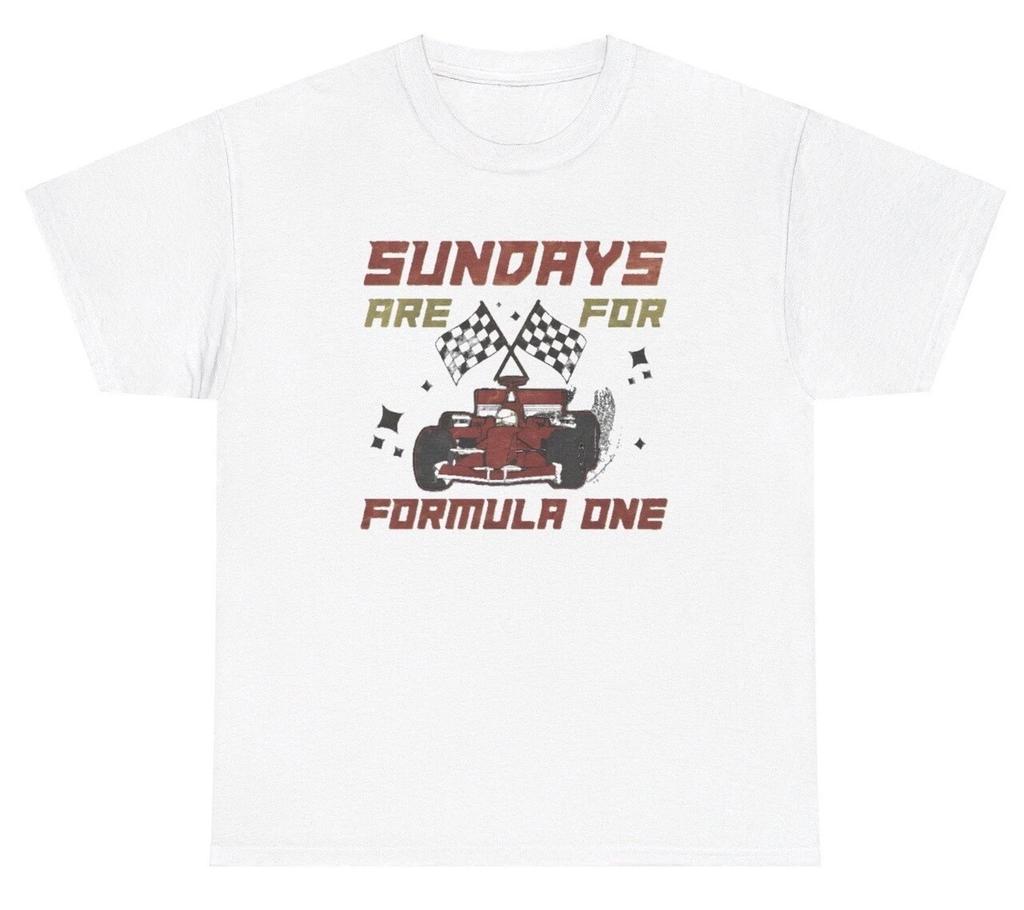 Sundays Are For F1 T Shirt Funny Silly Racing Fan Humor Tee