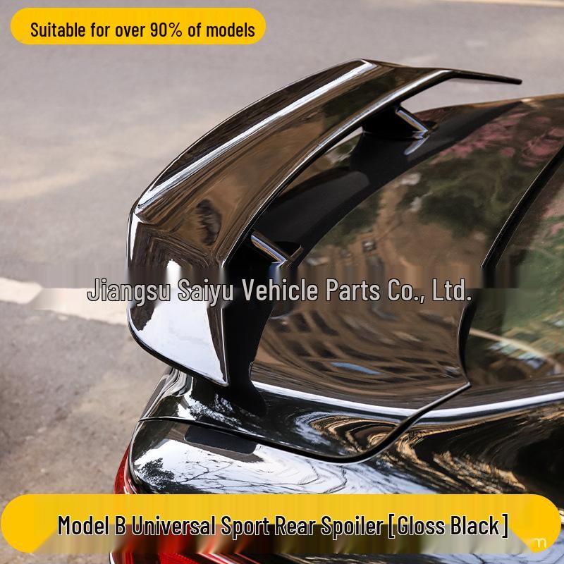 Universal No-Drill Sedan Rear Spoiler & Wind Deflector
