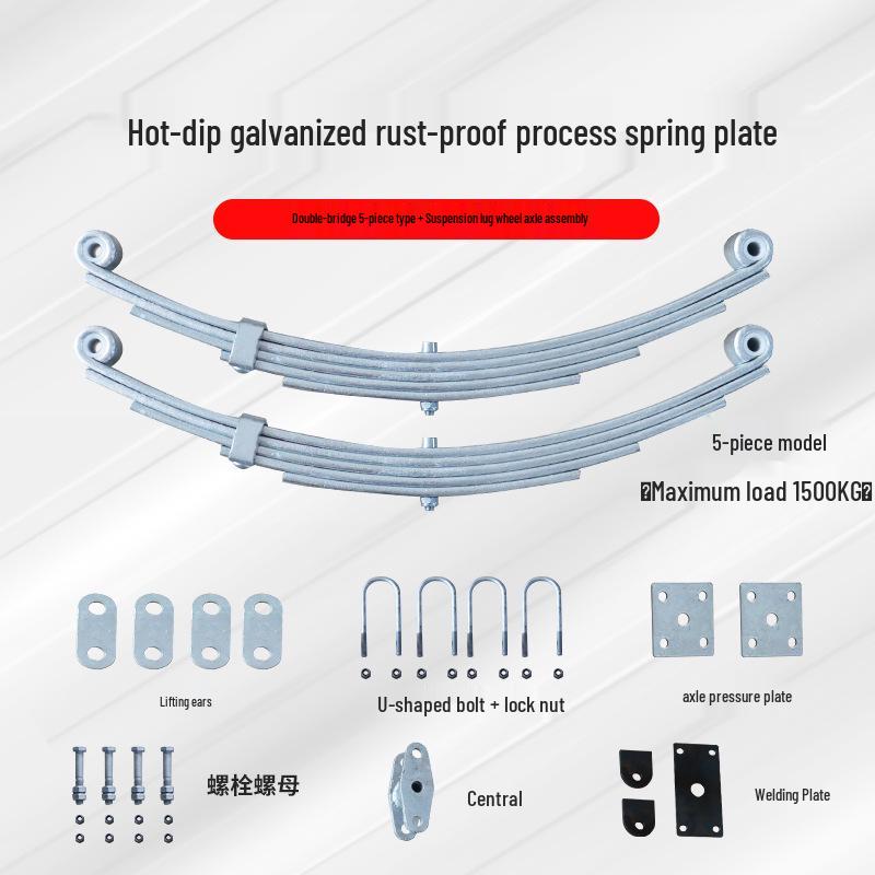 Aomai Shock Absorbing Trailer Axle Leaf Spring Mounting Kit