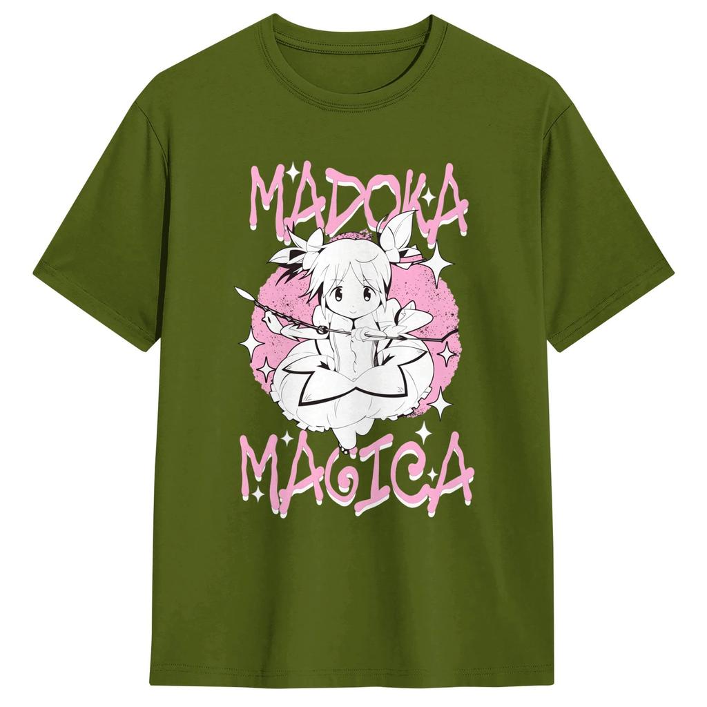 Mahou Shoujo Magi Madoka Magica T Shirt Unisex Funny TShirts Summer O Neck Leisure Tees Cheap Plus Size Clothes