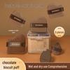 ROOBOO Chocolate Powder Puff Set, Non-Absorbent Flocked Makeup Puffs for Dry & Wet Use