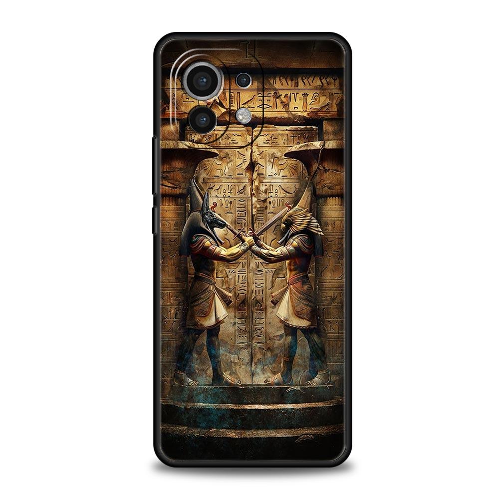 Ancient Egypt Egyptian God Pyramid Phone Case For Xiaomi Mi 15 14 14T 13T 12T Pro 12 13 11 Lite 5G 11T Poco X6 X7 X5 Pro Cover