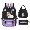 Capacity Large Childrens Backpack With Cartoon And Letter Designs Print