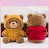 Cute Teddy Bear Plushie Plush Toy Warm Sweater Rose Velvet Children Gift Doll