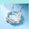 Braccialetti da Donna Stile Onda con Stella Marina Perline Galvanizzate per Abbigliamento da Spiaggia Estivo