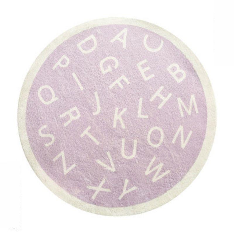 

VIKAMA round Creative Patterned Woolen-Feel Bedside Blanket Bathroom Children s Bedroom Sofa Carpet Home Decor 60cm 24inch