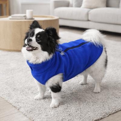 Thicken Dog Fleece Jacket Soft Dog Warm Vest Pet Apparel Dog Zipper Hoodie  Autumn and Winter