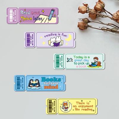 30 Cute Dopamine Childlike Love Reading Bookmark Cards – Fun and Decorative Book Markers