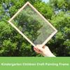Picture Frame Burr-free Handcraft Transparent Decorative DIY Rounded Edges Kindergarten Children Craft Painting Frame Studio Supply