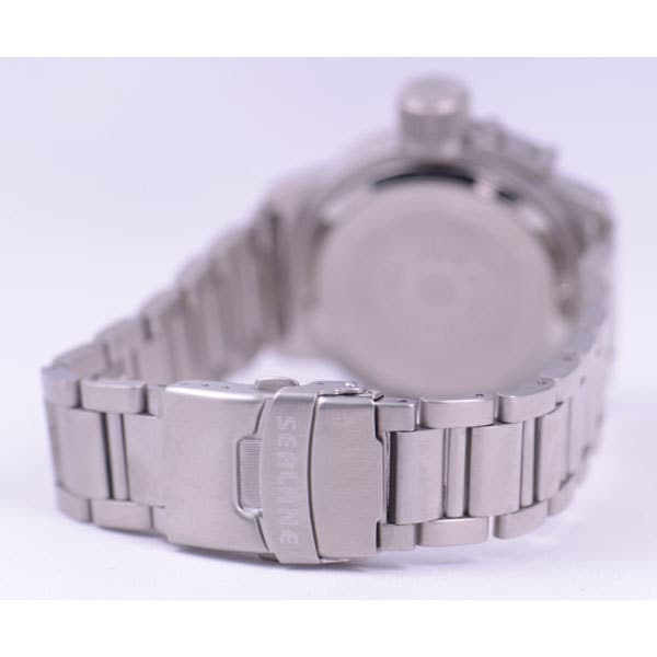 SEALANE Men's SE32-MBL (20atm Waterproof Watch Sun Flame) Round Watch Silver Stainless Analog