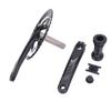 Cycle Crankset with 50T to 34T Chainring Aluminum Alloy Hollow Integrated Cycle Crank Arm Set for 9 Speed to 12 Speed