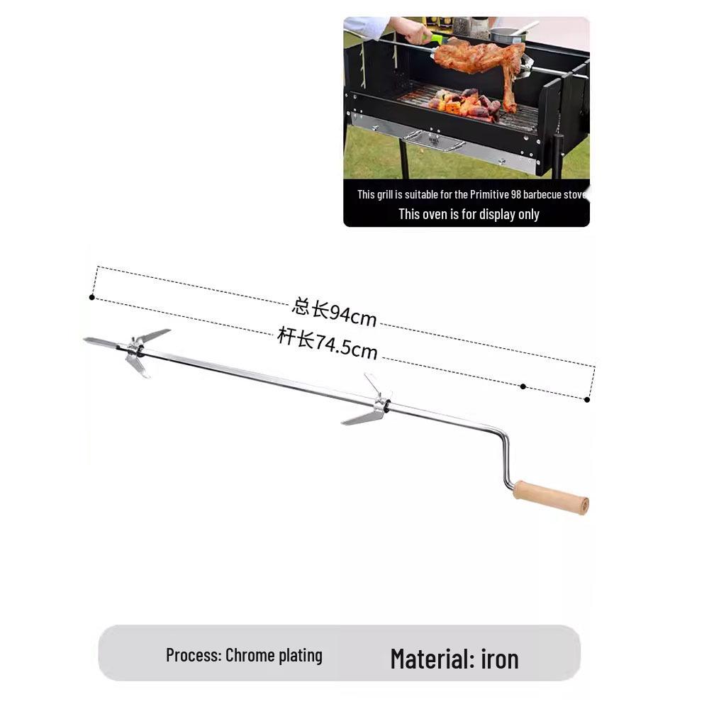 Stainless Steel Folding Portable Charcoal BBQ Grill and Utensils