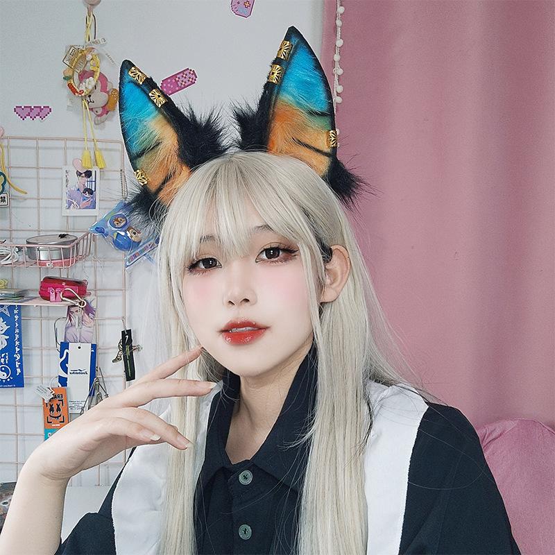 Simulation Plush Animal Ear Headgear Hair Accessories Comic Show Cosplay Ears Headband Dress Up Wolf Ear Headband