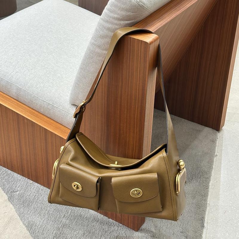 SHELKSBAG 2026 Neue Retro-Stil Designer-Achseltasche Damen Vielseitig Mehrere Taschen Modische und Schlichte Umhängetaschen