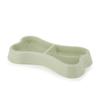 Plastic Pet Double Bowls for Cats Dogs 2-in-1 Food Water Feeder Non-Slip Durable Feeding Bowl
