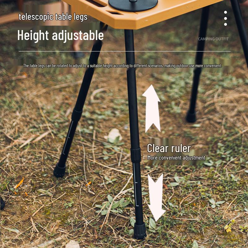 Portable Folding Tactical Camping Table - Small Plastic Picnic & Fishing Table