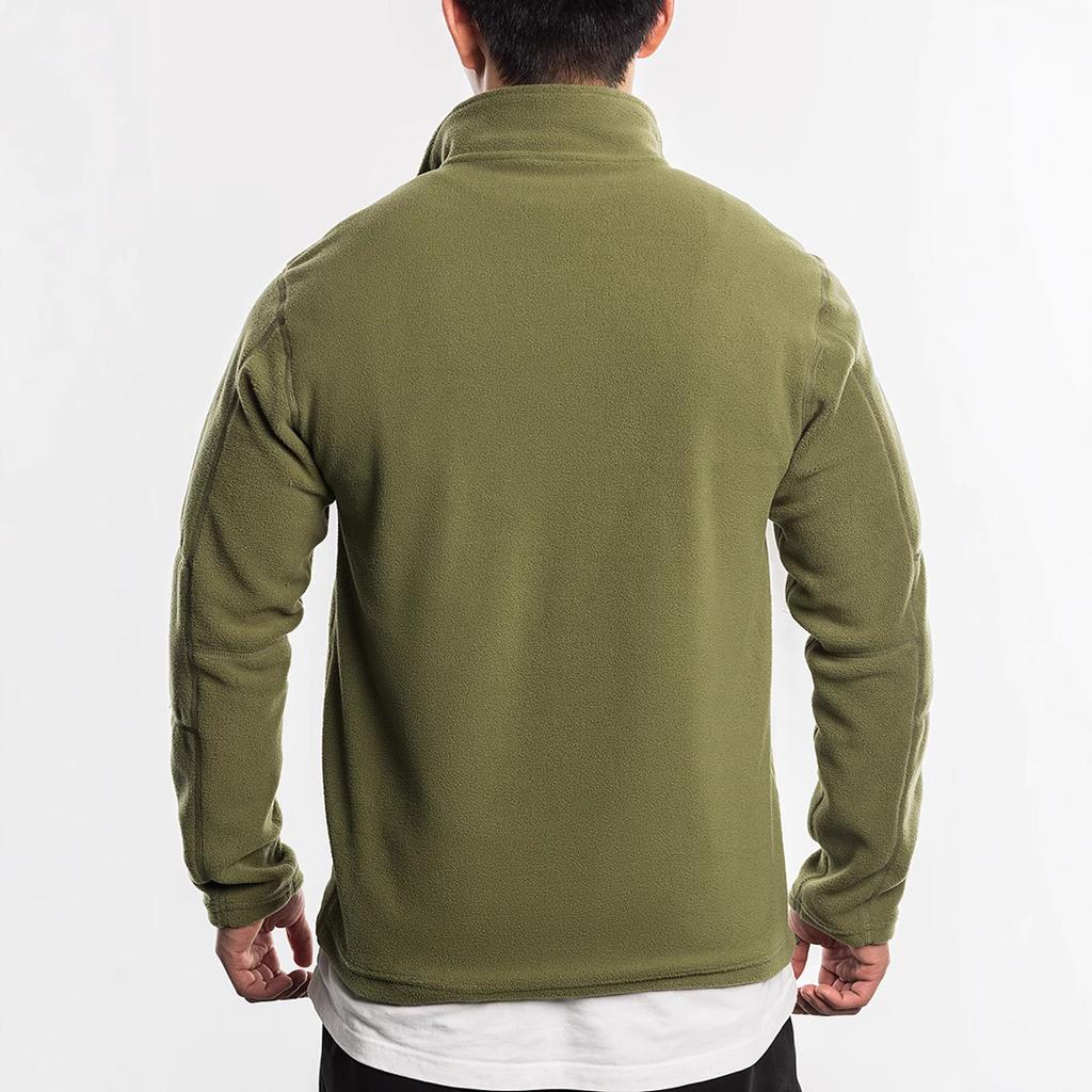 Autumn and Winter New Men's Clothing Fleece Sweater Stand-up Collar Half Zipper Long Sleeve Trendy Versatile Men's Top