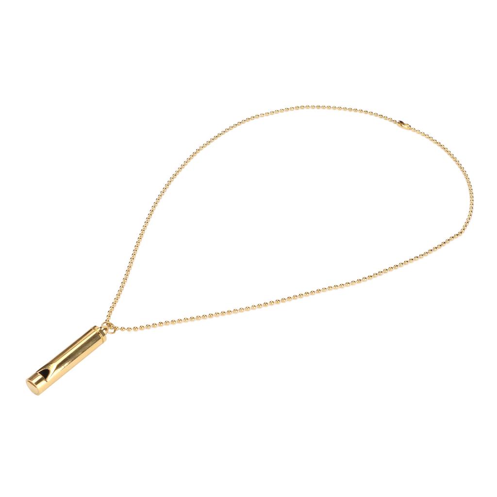 Stress Anxiety Relief Breathing Necklace Stainless Steel Meditation Whistle Necklace for Men Women