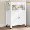 VidaXL Kitchen Trolley MONZA 60x40x90 Cm Solid Pine Wood 376099