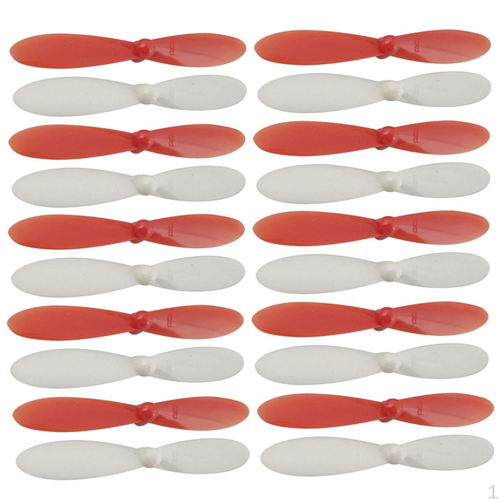 

20Pcs Paddle Propeller For X4 H107L H107C H107D Quadcopter white and red