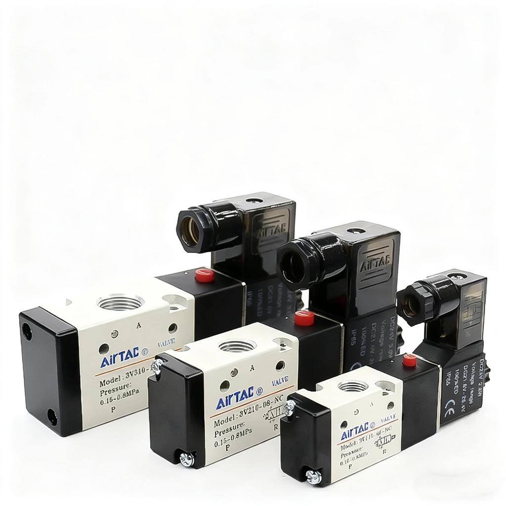 Airtac Explosion-Proof Solenoid Valve 4V210-08B: 2-Position 3-Way / 3-Position 5-Way On-Off Water Valve