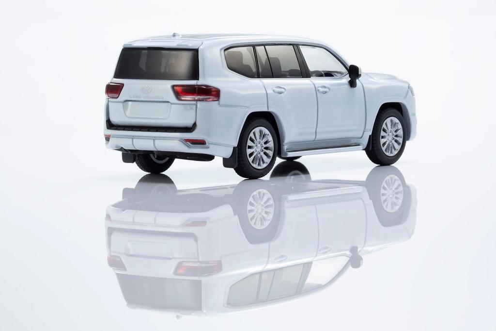 Kyosho KYOSHO MINI CAR BOOK Toyota Land Cruiser Precious White Pearl Finished Product & No.14 1/64